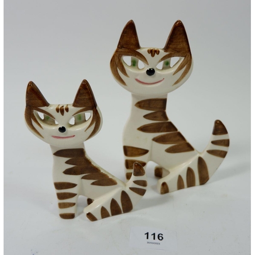 116 - A pair of Sylvac cats No 2795, 16cm