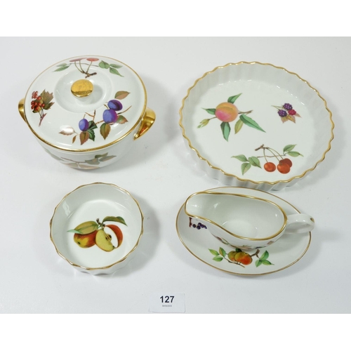 127 - A small group of Royal Worcester Evesham