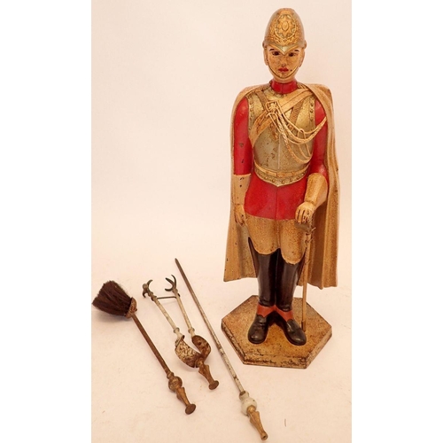 1291 - A Victorian Royal Life Guard companion set, 80cm