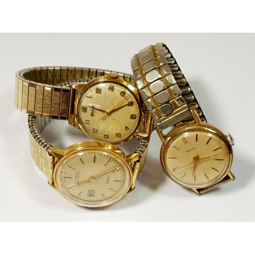 663 - A vintage Avia gentleman's wrist watch, a Timex Automatic and one other