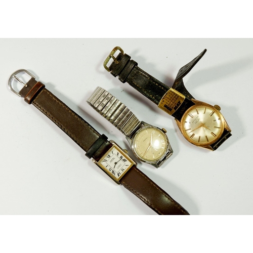 670 - An Atrexa Automatic vintage gentleman's wrist watch, a Montine and a Renel vintage watch