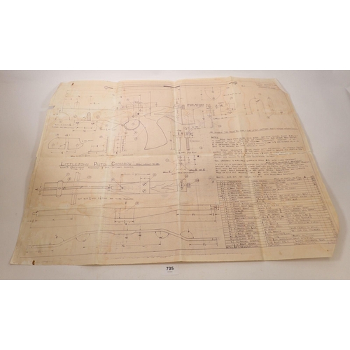 705 - A group of plans for the London Docklands from the Port of London Authority