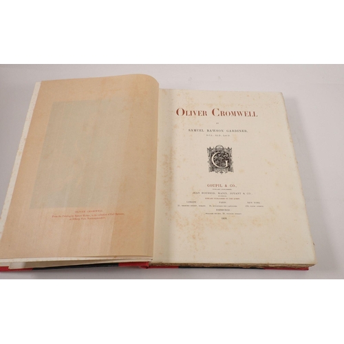 744 - Oliver Cromwell by Samuel Rawson Gardiner published by Goupil & Co 1899, a limited edition of 1475 c... 