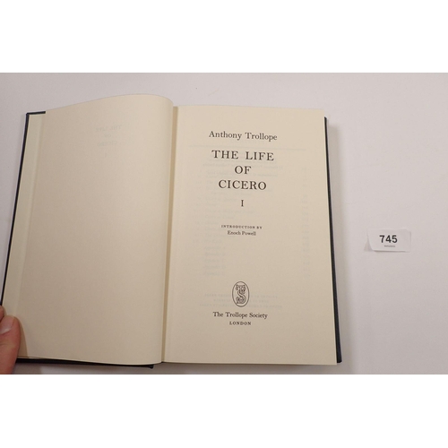 745 - Anthony Trollope - Twelve Historical Titles, Matching binding published The Trollope Society in conj... 