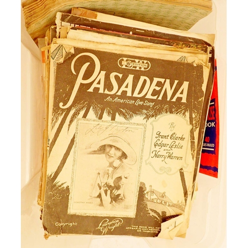 758 - A box of old sheet music