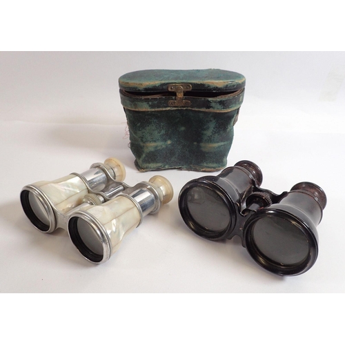 820 - Two pairs of Victorian opera glasses