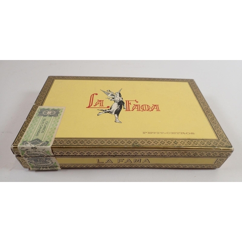 892 - An unopened box of Romeo and Julieta cigars, an opened box of assorted cigars and an empty box