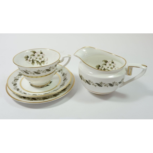 93 - A Royal Worcester 'Bernina' part dinner and teaset comprising of thirteen trios, three various jugs ... 