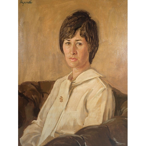 986 - Alfred Heyworth - portrait of a woman, 49 x 38cm