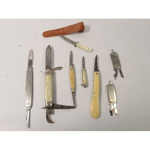 836 - A collection of various pocket knives etc.