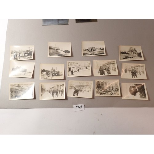 1226 - A group of old photographic slides and photographs, many related to WWII and alcohol reform