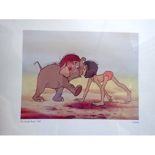 1058 - Three Disney prints from Jungle Book and Bambi, 18 x 24cm