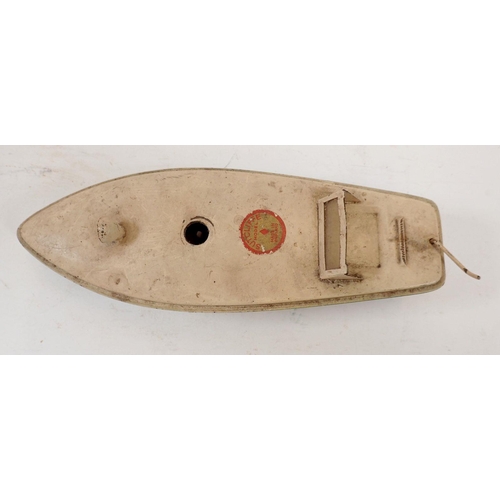 1116 - An early Sutcliffe model boat 'Racer One', 24cm