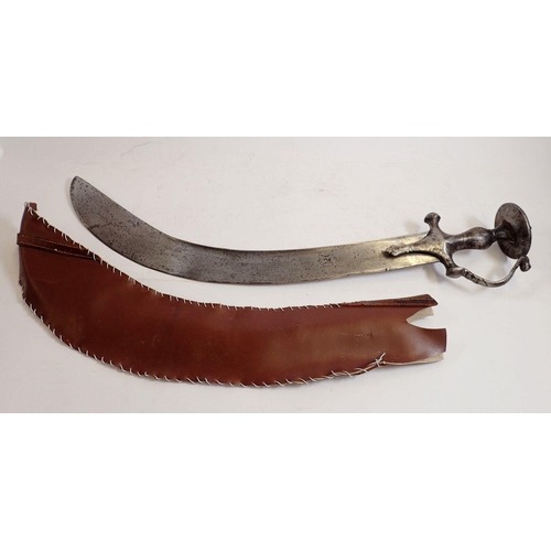 1159 - A 19th century Indian Talwar or sabre, total length 72cm, with stamped mark to blade