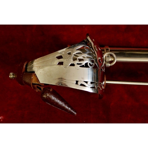 1169 - A 19th century officers dress sword with pierced hand guard, shagreen handle and replaced blade and ... 