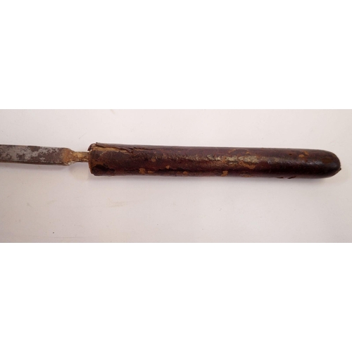 1173 - A leather clad swagger sword stick