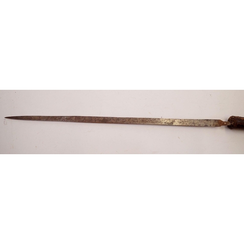 1173 - A leather clad swagger sword stick