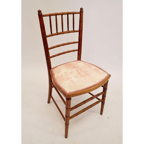 1214 - A 19th century spindle back bedroom chair