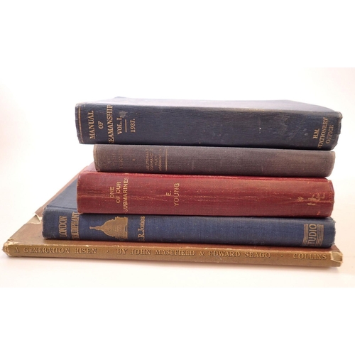 668 - A group of five military books including 'Manual of Seamanship' 1937 Vol I