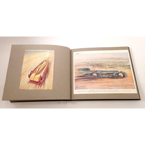 674 - A circa 1930's racing car scrap book containing approx 60 various cuttings including crashes etc. to... 