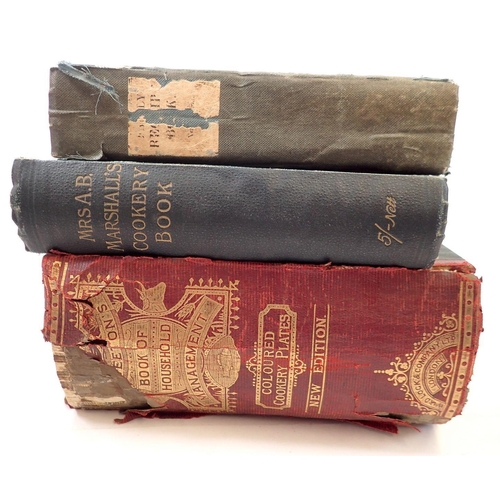 695 - Three cookery books including Mrs Beeton