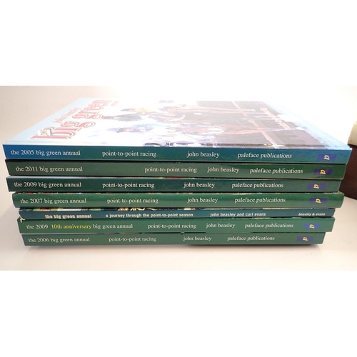 729 - A group of Big Green Annuals and Chase and Point to Point books