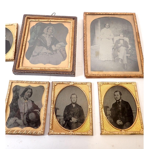 779 - A collection of daguerrotype photographs including the Howse and Whitchurch families