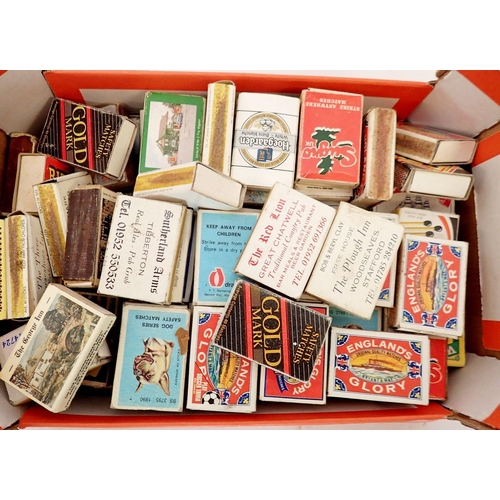 857 - A collection of eighty advertising matchboxes including 'Englands Glory'