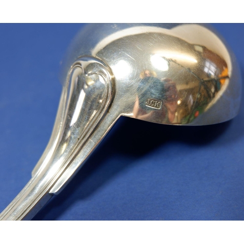 231 - A large silver sauce boat by James Henry and Herbert Barraclough of London & Leeds 1906, 315g