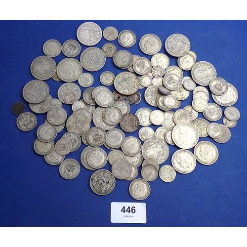 A quantity of silver content coinage approx 326 grams silver content