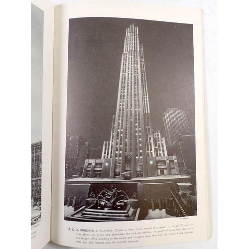 617 - An Art Deco New York City Information brochure containing various city skyline illustrations publish... 