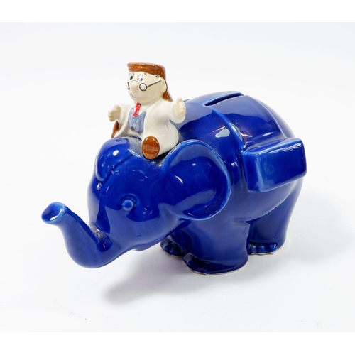 62 - A Wade Tetley Tea elephant money box, 19cm long