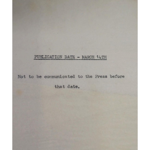 653 - Cocoa by D H Urquhart first edition 1955 with letter stating it was give to a Cadbury Director C F G... 