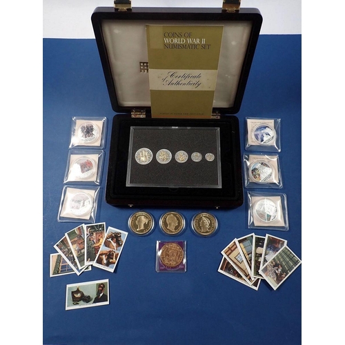 498 - Royal Mint issues in presentation cases; Silver proof inc; queens Jubilee 1977, Charles & diana Marr... 