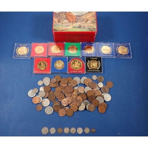 507 - A quantity of British coinage, pre-decimal and decimal including others: St Helena 10 pence, Jersey ... 