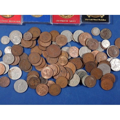 507 - A quantity of British coinage, pre-decimal and decimal including others: St Helena 10 pence, Jersey ... 