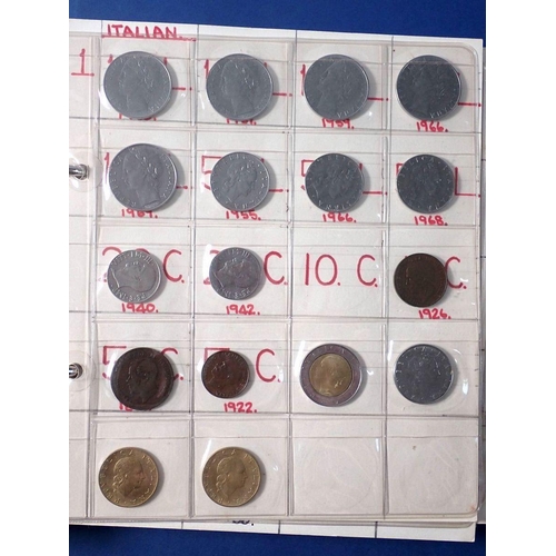 508 - Two coin albums including: world coinage 19th and 20th century with examples: Australia, Canada, Cha... 