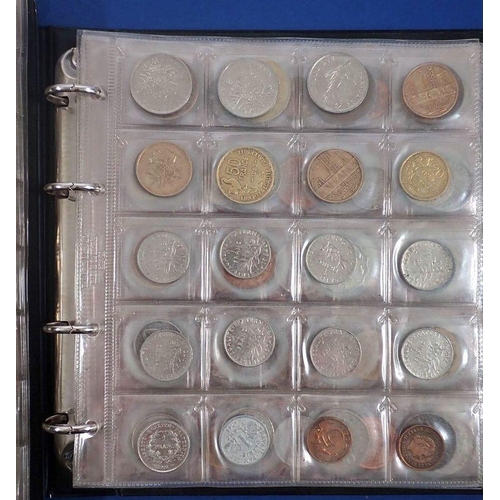 509 - Two full coin albums of world coinage mainly 20th century with countries examples: African e.g. Nige... 