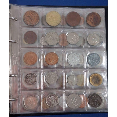 509 - Two full coin albums of world coinage mainly 20th century with countries examples: African e.g. Nige... 