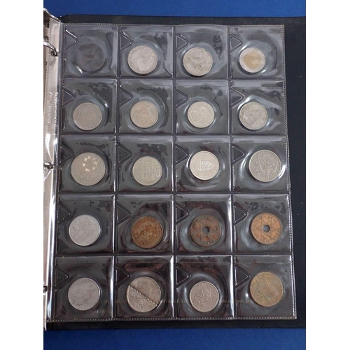 509 - Two full coin albums of world coinage mainly 20th century with countries examples: African e.g. Nige... 