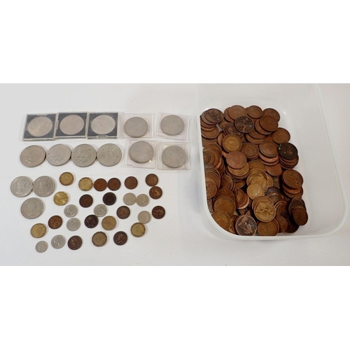 515 - A box of pre-decimal GB coinage to include over 1kg of pennies and half pennies Victoria - Elizabeth... 