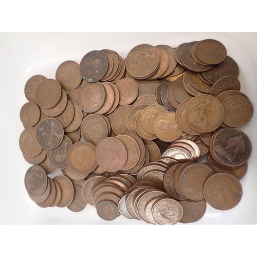 515 - A box of pre-decimal GB coinage to include over 1kg of pennies and half pennies Victoria - Elizabeth... 