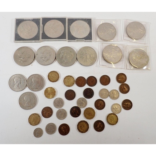 515 - A box of pre-decimal GB coinage to include over 1kg of pennies and half pennies Victoria - Elizabeth... 