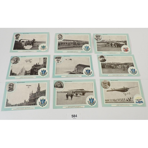 584 - Aviation Flyers postcards - series of eighteen