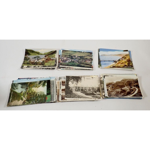 594 - A shoebox of Wales postcards (300 approx) and Channel Islands