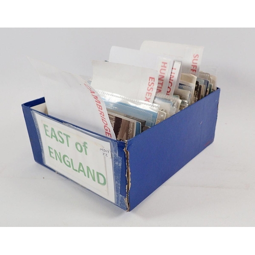 595 - A shoebox of East of England GB postcards inlcuding Cambs|(50), Essex (90), Lincs (35), Norfolk (120... 