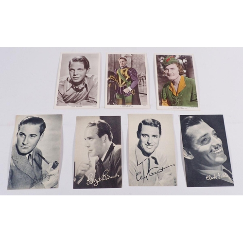 617 - Fourteen postcards of actors and actresses including Robin Hood