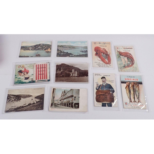 618 - Twenty various postcards including topographical, four greetings cards and three golf themed cards