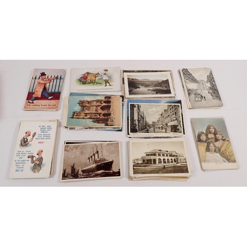 623 - Approx seventy postcards, mainly topographical and humour including Donald McGill