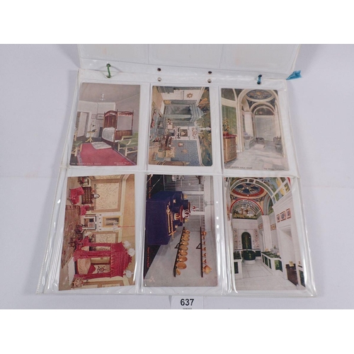 637 - A selection of postcards relating to The Queens Dolls House (43)